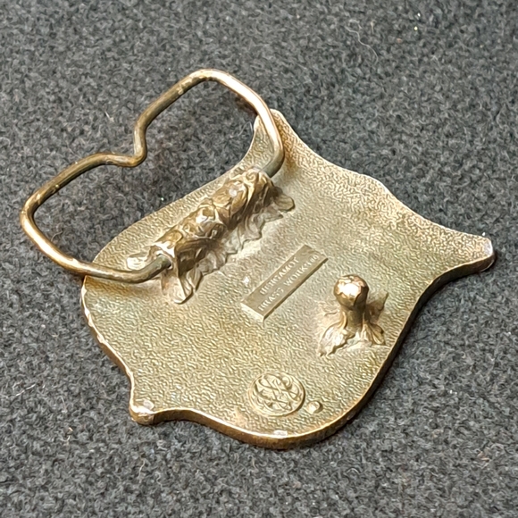 Vintage US Olympics solid brass belt buckle 1980 team USA with rings emblem GUC - Picture 11 of 12